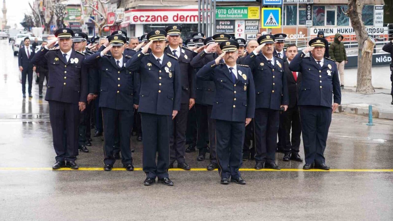 Türk Polis Teşkilatı’nın 180. kuruluş yıl dönümü Niğde’de kutlandı