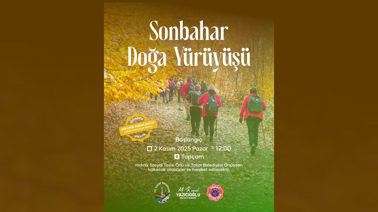 Tokat Belediyesi'nden Doğa Yürüyüşü Etkinliği