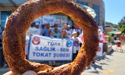 Türk Sağlık-Sen Tokat Şubesi’nden Simitli Eylem
