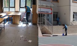 Tokat’ta Denetimli Serbestlik Yükümlüleri Okulları Temizledi