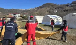 Niksar İtfaiyesi’nin Arama Kurtarma Ekibi Görev Başında