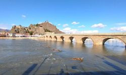 Çorum'da kış yağışlarıyla Kızılırmak'ın debisi yükseldi