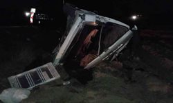 Tokat'ta minibüs devrildi: 1 yaralı