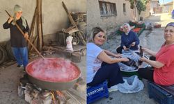 Tokat'ta Kadınların İmece Usulü Kış Hazırlığı Mesaisi Başladı