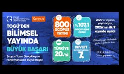 TOGÜ, Scopus Yayın Gerçekleşme Performansında Türkiye’de İlk 20’de