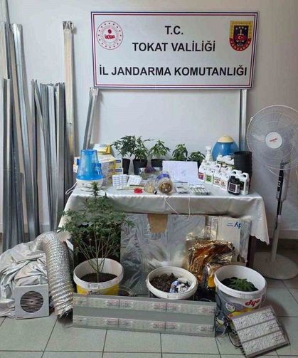 Bilgi notuyla apartman dairesinde uyuşturucu serası kurdular, jandarmadan kaçamadılar