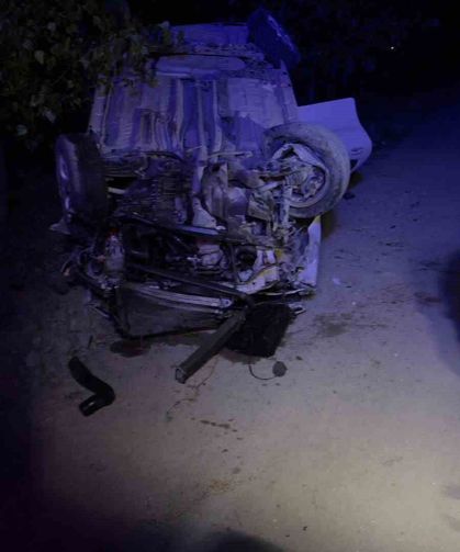 Alkollü sürücü otomobiliyle takla attı