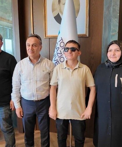 YKS Tokat 2'ncisi özel öğrenciden TOGÜ'ye anlamlı ziyaret