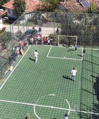 Köy çocuklarının futbol sevgisi lige dönüştü