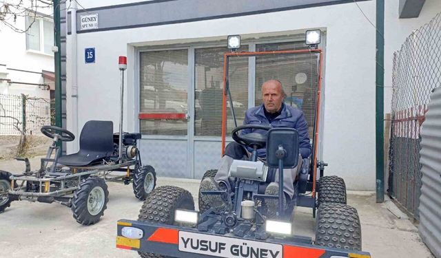 Ankaralı usta kendi imkanlarıyla go-kart yaptı, seri üretime geçti