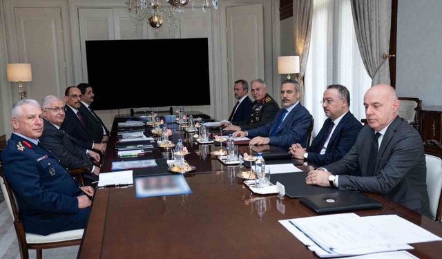 Bakan Güler, Bakan Fidan ve MİT Başkanı Kalın, son bölgesel gelişmeleri ele aldı