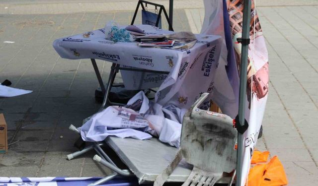 Eskişehir’de AK Parti standına saldırı
