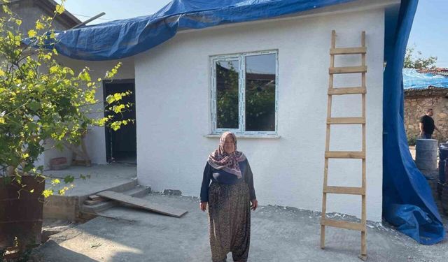 Evi kül olan 72 yaşındaki kadının yüzü İHA’nın haberinden sonra güldü