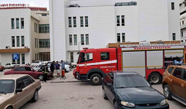 Karaman’da araç yanıyor ihbarı ekipleri harekete geçirdi