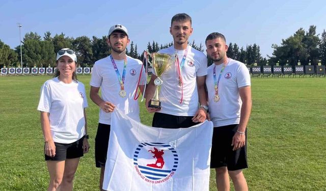 OMÜ’lü okçular Türkiye şampiyonasında zirveye çıktı: 2 altın, 1 gümüş madalya