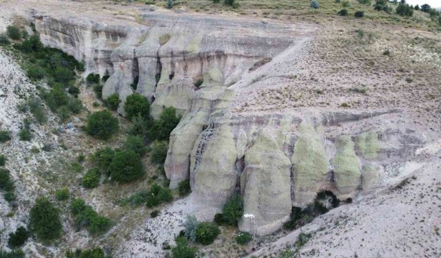 Yozgat’ta Peri Bacası benzeri doğal oluşumlar doğaseverlerin ilgisini çekiyor