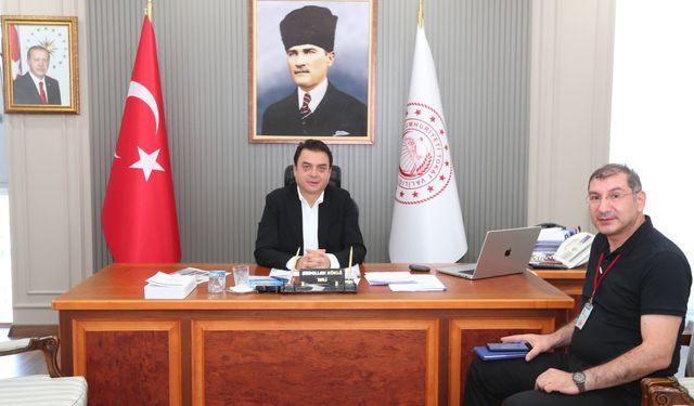 Gazeteci Fatih Kılıç’tan Vali Köklü’ye ziyaret