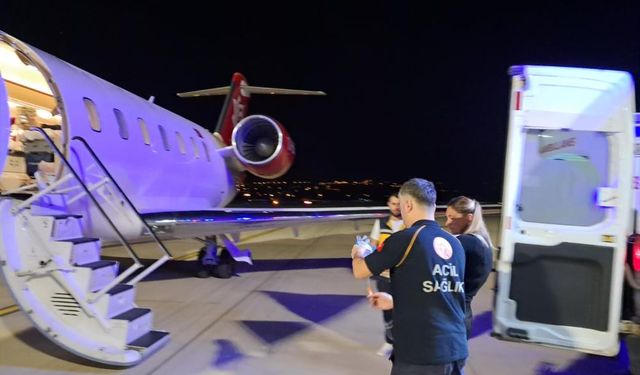 Tokat'ta Kalp Hastası Minik Bebek Ambulans Uçakla Ankara'ya Sevk Edildi