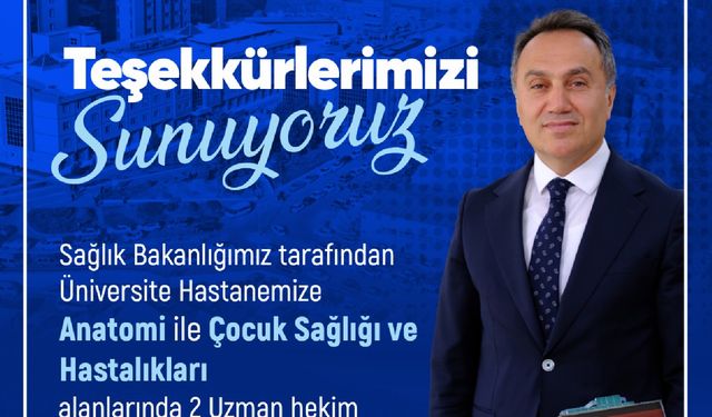 Tokat Gaziosmanpaşa Üniversitesi Hastanesi'ne İki Yeni Hekim Atandı