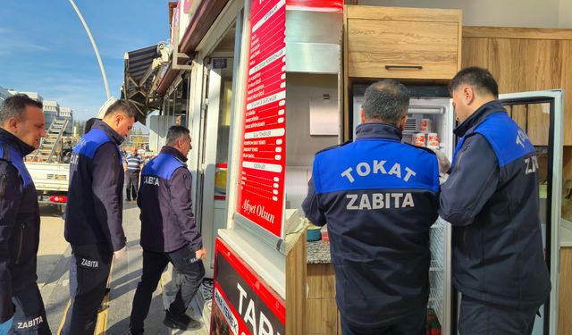 Tokat'ta Zabıta Ekiplerinden Restoran ve Dürümcülere Sıkı Hijyen Denetimi
