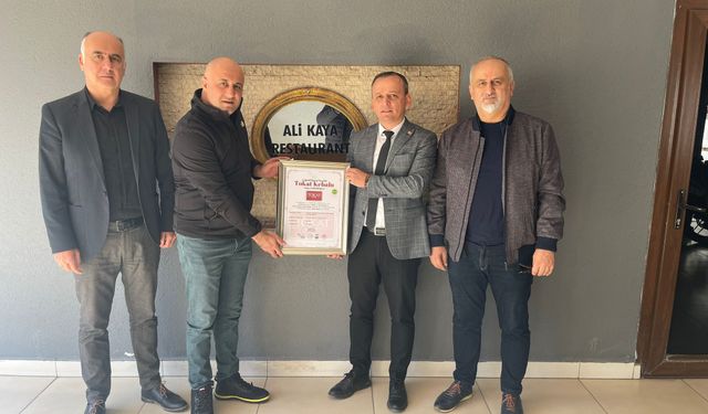 Tokat Kebabı Yetkilendirmelerinde Bir İlk! “Amasya'daki Ali Kaya Restoran Yetki Belgesi Aldı!”