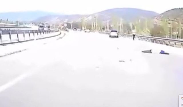 Kazada hayatını kaybeden motosiklet sürücüsünün son görüntüleri ortaya çıktı