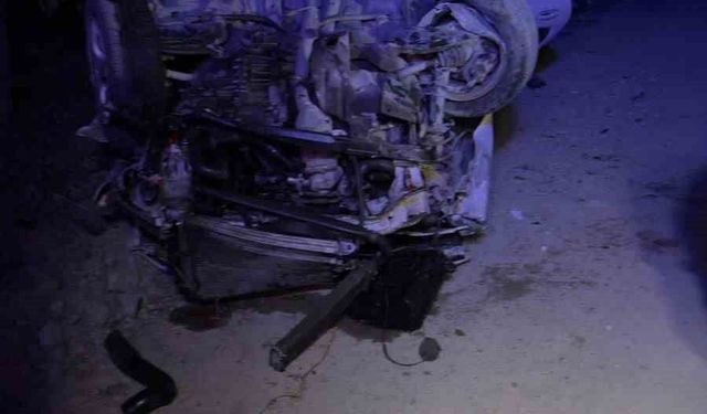 Alkollü sürücü otomobiliyle takla attı