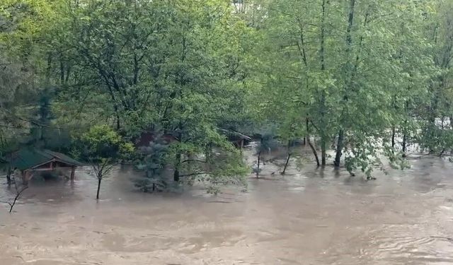 Tokat'ta yazın serinleten kamelyalar sular altında kaldı