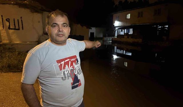 Turhal'da Yeşilırmak suyu taştı, bazı evleri su bastı