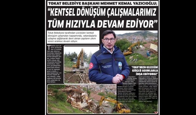 Başkan Yazıcıoğlu, “Kentsel Dönüşüm Çalışmalarımız Tüm Hızıyla Devam Ediyor”