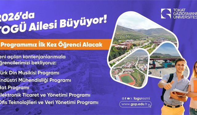 TOGÜ’de 5 Program İlk Kez Öğrenci Alacak