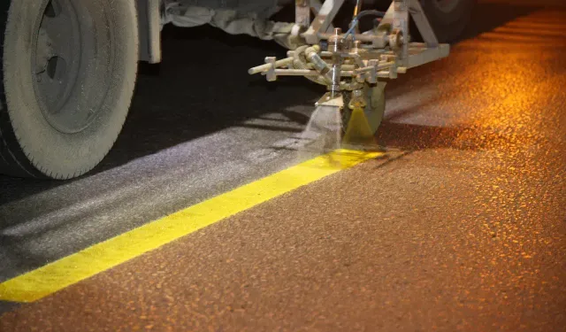 Tokat Belediyesi Şehir Genelinde Yol Çizgilerini Yeniliyor