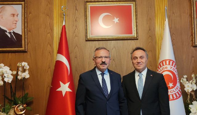 TOGÜ Rektörü Yılmaz'dan TBMM Başkanvekili Beyazıt’a Hayırlı Olsun Ziyareti