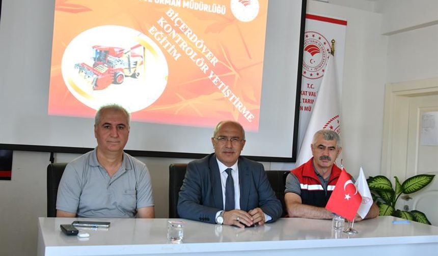 Tokat’ta Biçerdöver Kontrolör eğitimi yapıldı