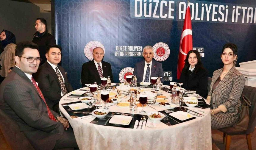 Düzce Adliyesi'nde geleneksel iftar buluşması