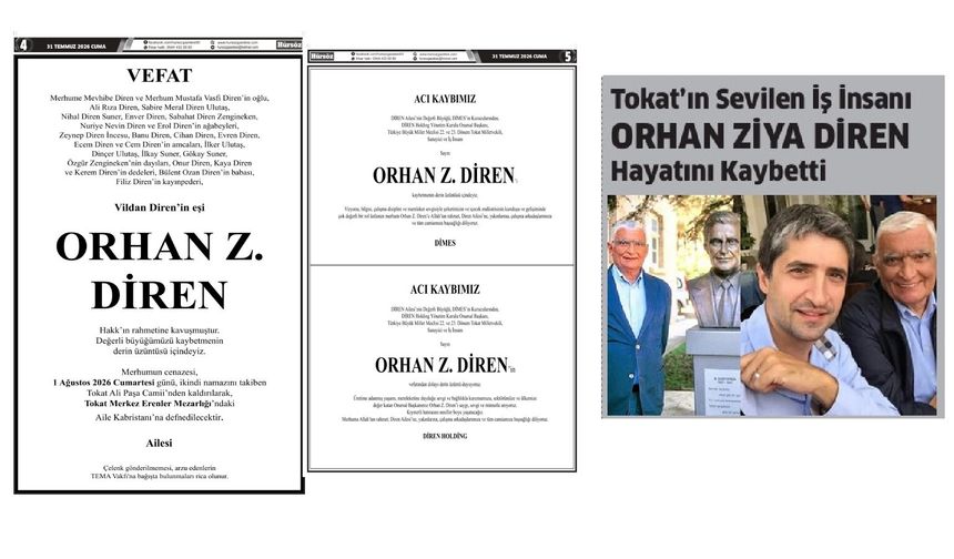 Orhan Ziya Diren Hayatını Kaybetti