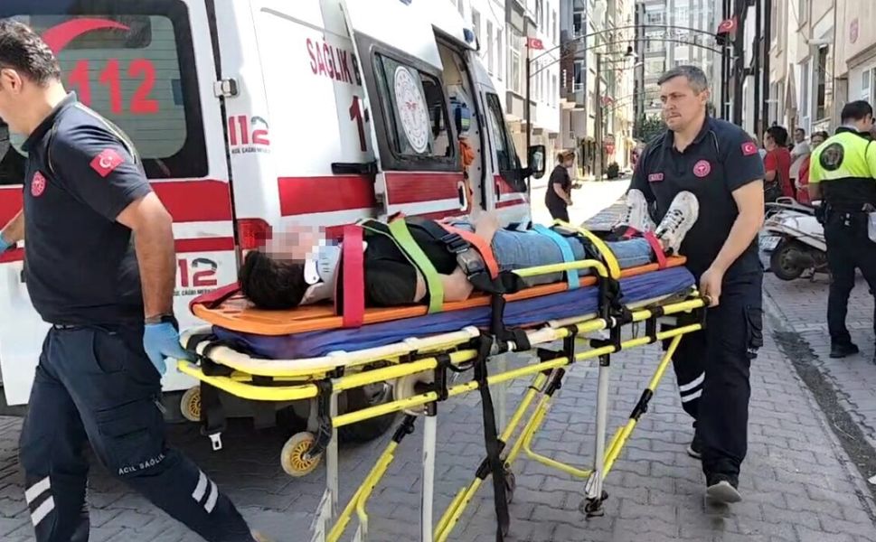Bafra’da motosiklet kazası: 2 yaralı