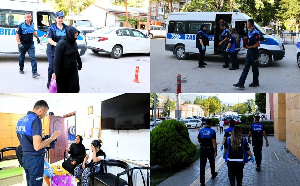 Tokat'ta Zabıta Ekipleri Dilencilik Yapanları Tek Tek Yakaladı