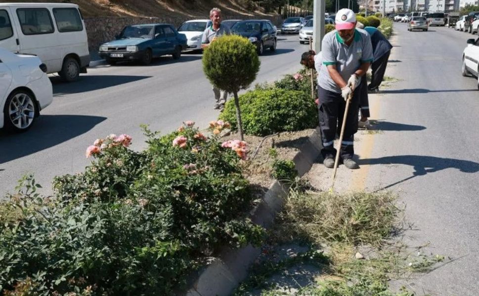Tokat’ta Yeşil Alanlarda Ot Biçme ve Temizlik Çalışmaları Sürüyor