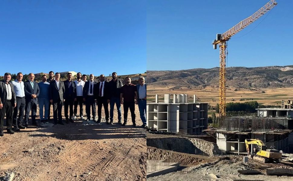 Yeşilyurt’ta TOKİ Konutlarının İnşaatı Devam Ediyor