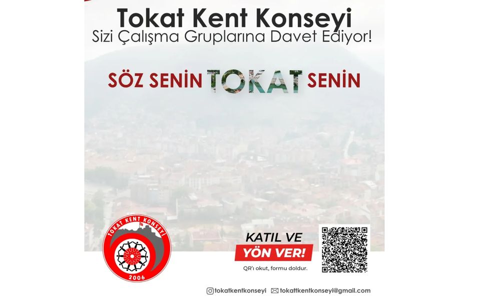 Tokat Kent Konseyi, Vatandaşları Çalışma Gruplarına Katılmaya Davet Ediyor