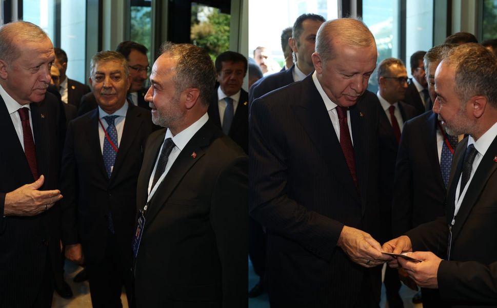AK Parti Tokat İl Başkanı Adem Dizer, Cumhurbaşkanı Erdoğan ile görüştü