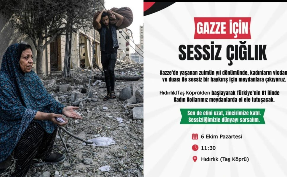 Tokat’ta Kadınlar Gazze için Bir Araya Geliyor
