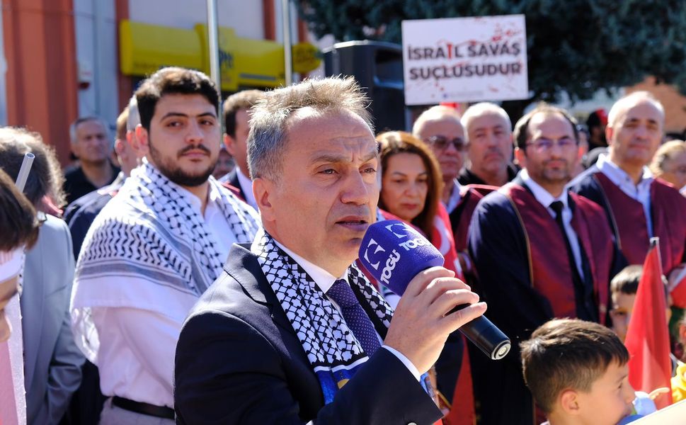 TOGÜ’de Gazze için Dayanışma Yürüyüşü
