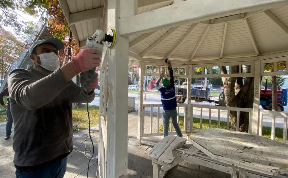 Tokat Belediyesi Ekipleri Tahrip Edilen Kamelyaları Yeniliyor