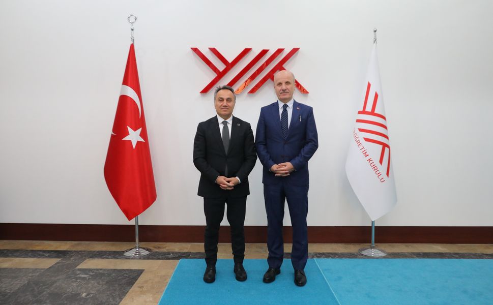 Rektör Prof. Dr. Fatih Yılmaz’dan YÖK Başkanı Prof. Dr. Erol Özvar’a Ziyaret