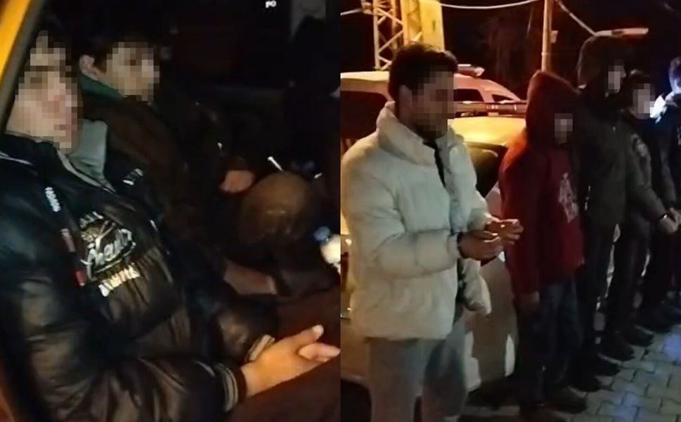 Erbaa'da durdurulan cipte 5 kaçak göçmen yakalandı