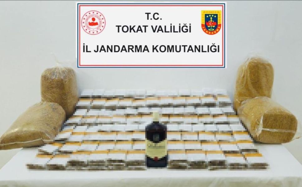 Tokat'ta jandarma kaçak tütün operasyonu düzenledi