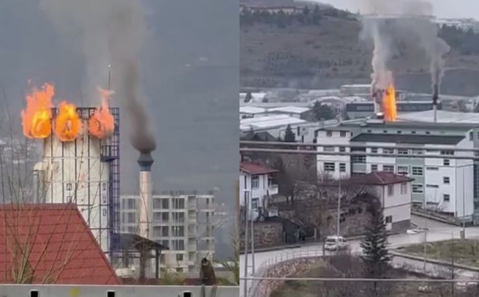 Tokat'ta kereste fabrikasının silosundaki yangın kontrol altına alındı