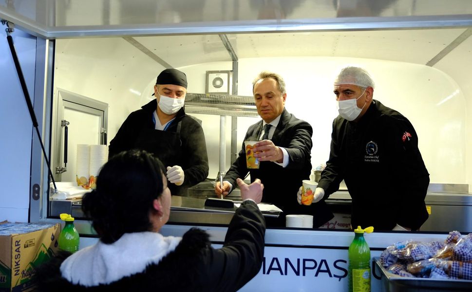 TOGÜ Hastanesinde uygulanan ücretsiz çorba ikramı devam ediyor